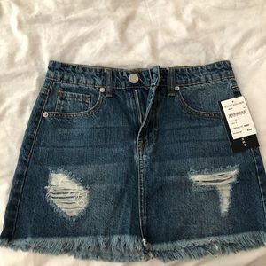 Ashley mason mini denim skirt